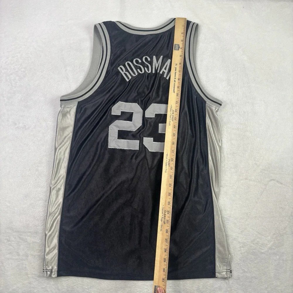 VTG Nike Georgetown Hoyas Bossman Black Jersey Men's Medium Distressed